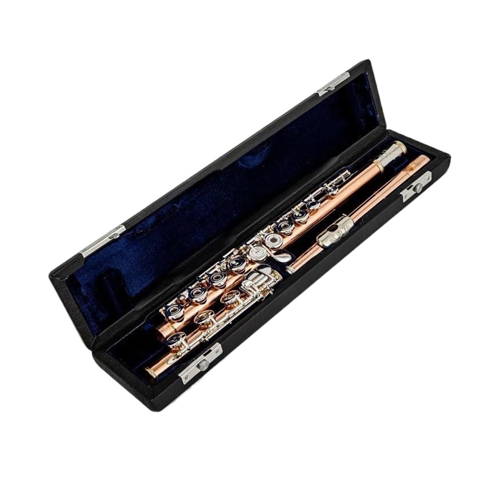 Flauta Flauta de cobre fosforado, 17 teclas, flauta con agujero abierto, instrumento Musical