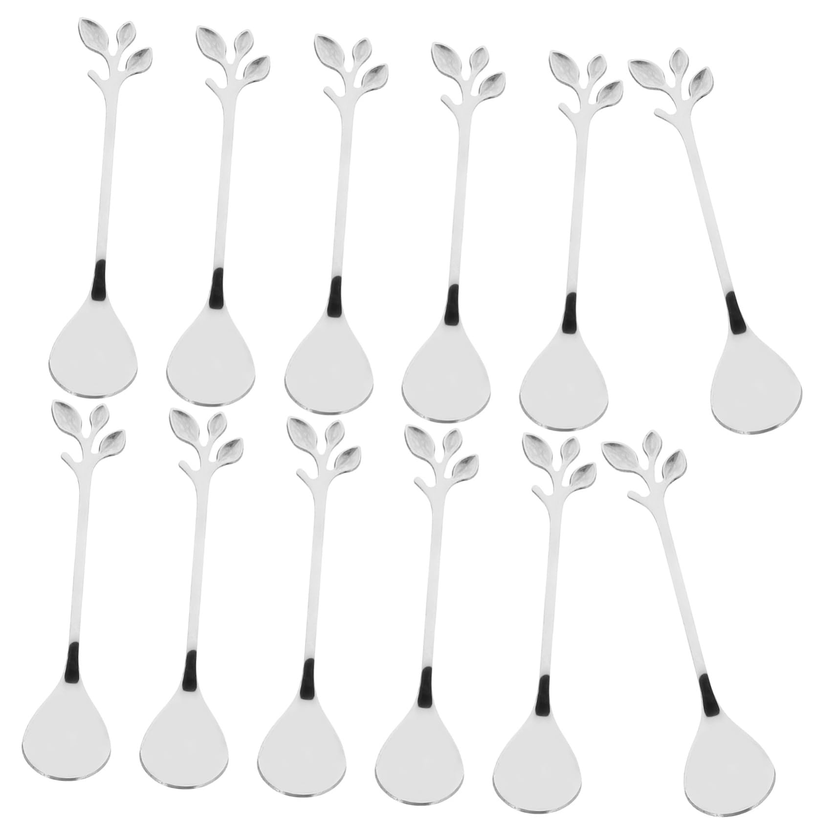 Gatuida 48piezas Cucharas De Mezcla De Acero Inoxidable Diseño De Cucharas De Cocktail Para Mezclar Bebidas y Utensilios De Bar