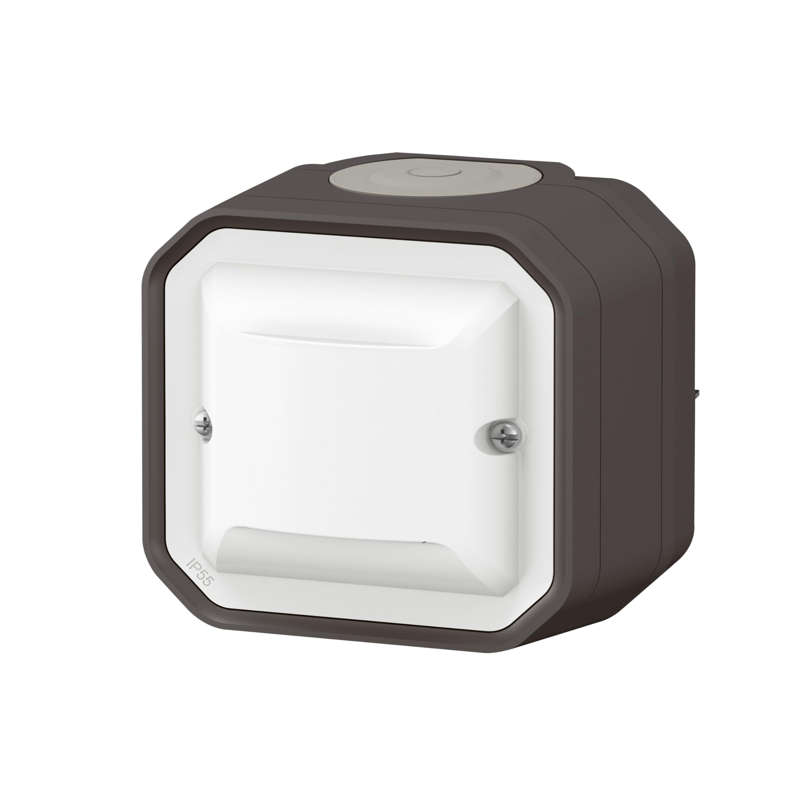 LEGRAND - Détecteur Mural Plexo sans Neutre 100W LED - Complet Anthracite