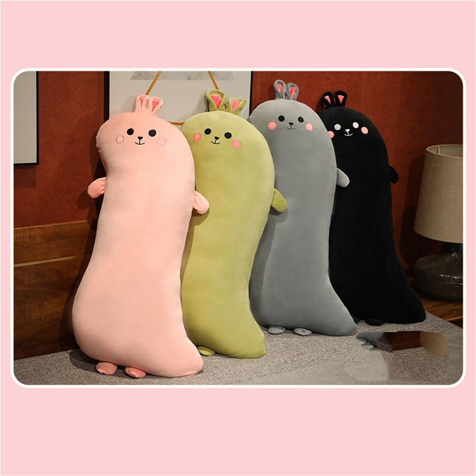 Peluche De Dinosaurio, Suave Tierno Almohada Larga Abrazar Muñeco De Peluche Realista Juguete De Regalo para Niños Niñas(Pink)