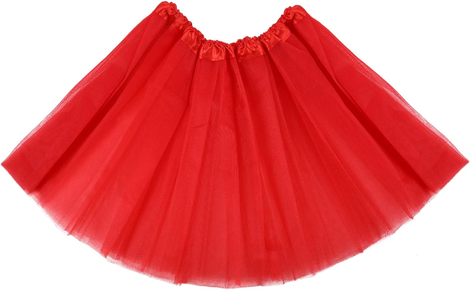 1 Pack Adult Tulle Tutu Skirt Women's Vintage Tulle Bubble Tutu Skirt Prom Party Skirt Elastic 3 Layer for Women and Teens