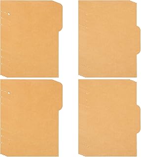 Ciieeo 8 Conjuntos De Fichários A5 Cadernos Em Branco Cartões De Índice Em Branco Divisores De Índice Legais Divisórias De Papel Divisores De Fichário Inserir Índices Aba De