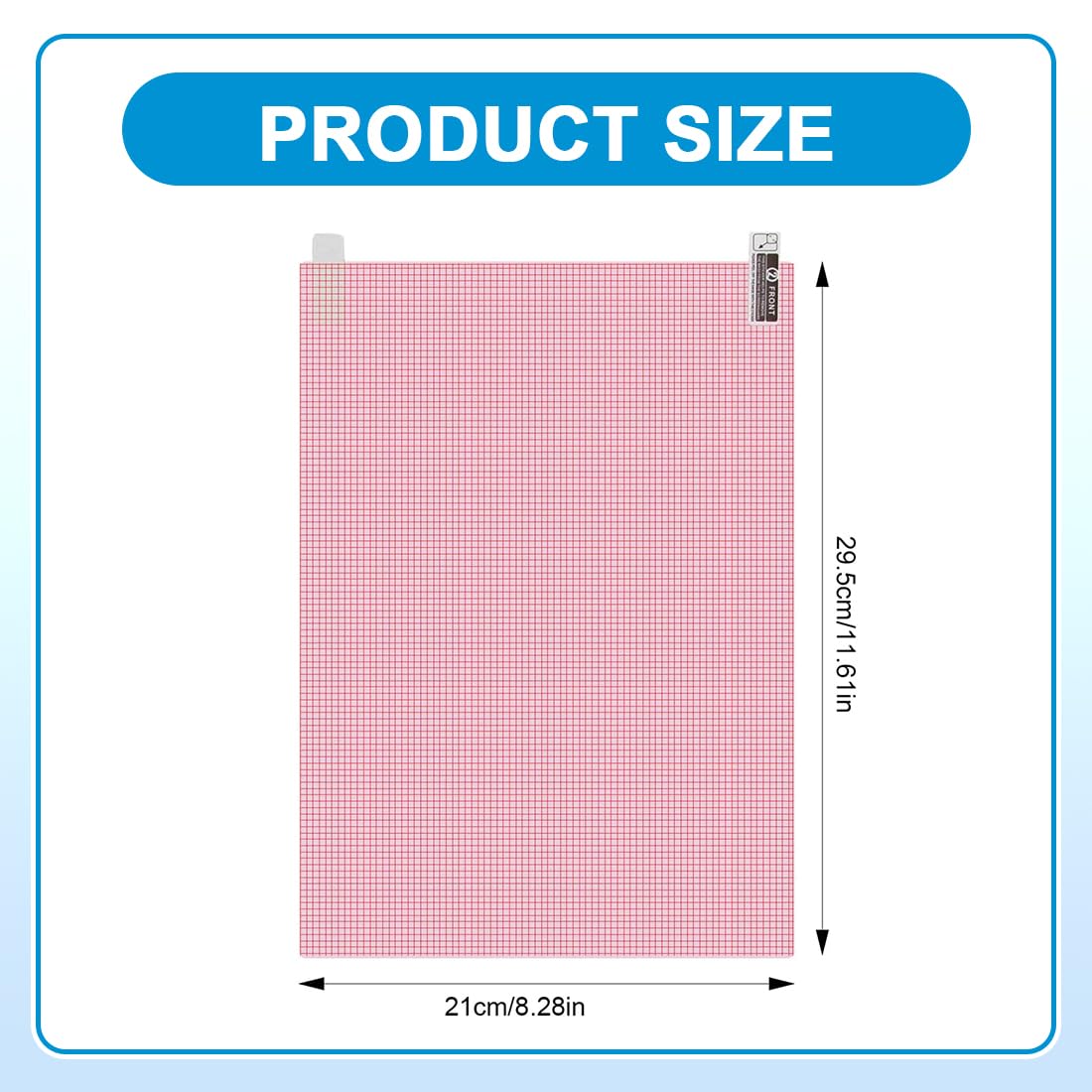 Pellicola Protettiva Taglio Universale A4 HD 300x215mm Anti-Impronta Flessibile per GPS Fotocamera Orologio Tablet