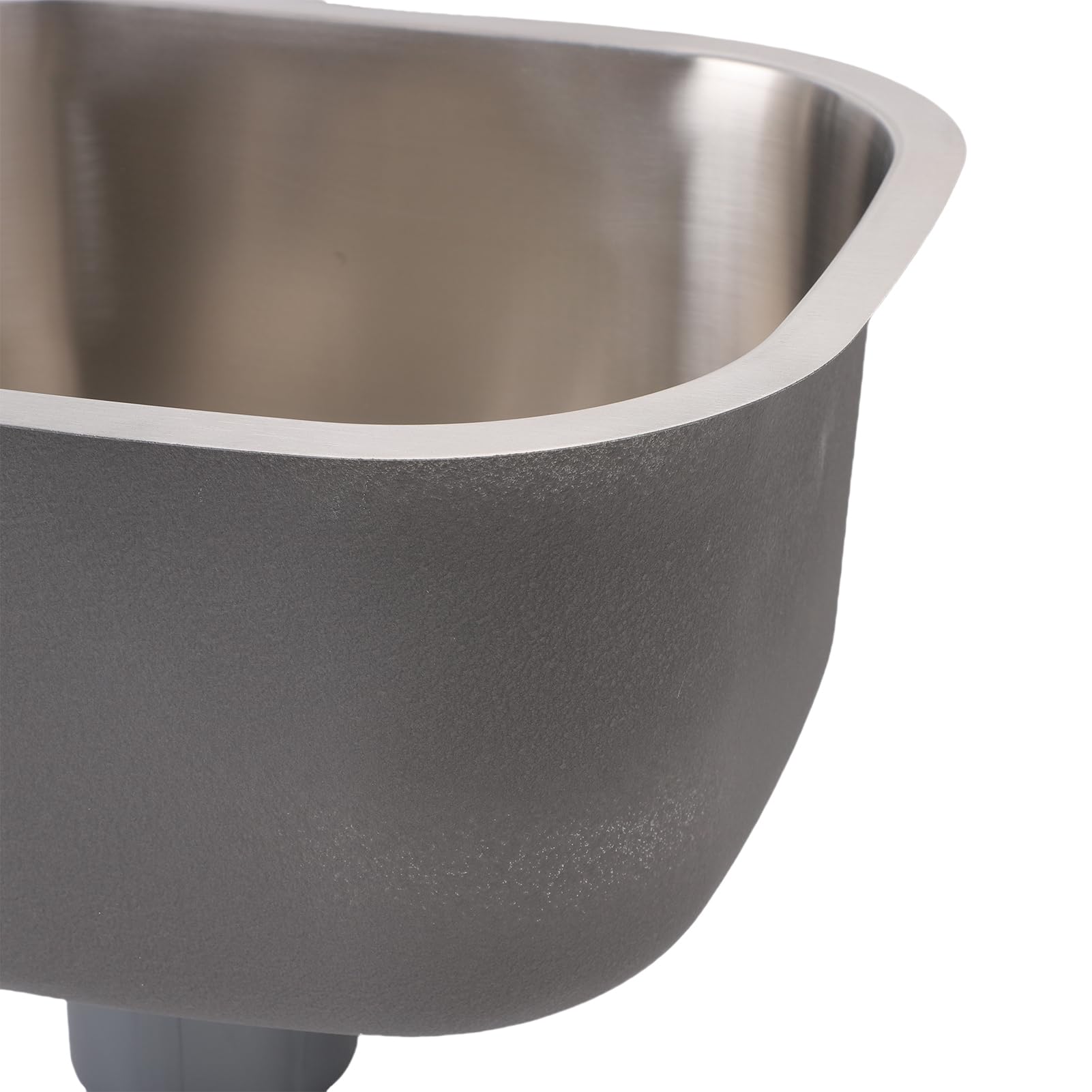 Cocoarm Fregadero de Cocina de un Seno, Fregadero bajo Encimera de Acero Inoxidable 304, Lavabo Rectangular de 38,5 X 32,5 X 18, Cm, Diseño de Lavado Integrado para Cocina, Barra y Baño