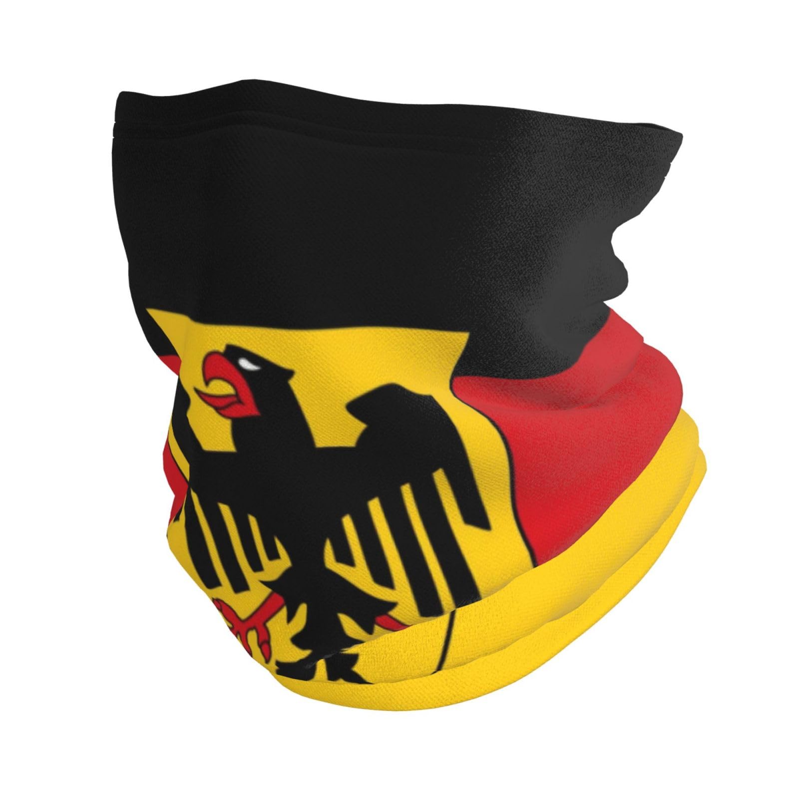 Hceaatb Unisex Black Multifunctional Headwear Flag Germany Crest Ourdoor Face Balaclavas Neck Gaiter Bandanas Scarf For Men Women Outdoor Sports
