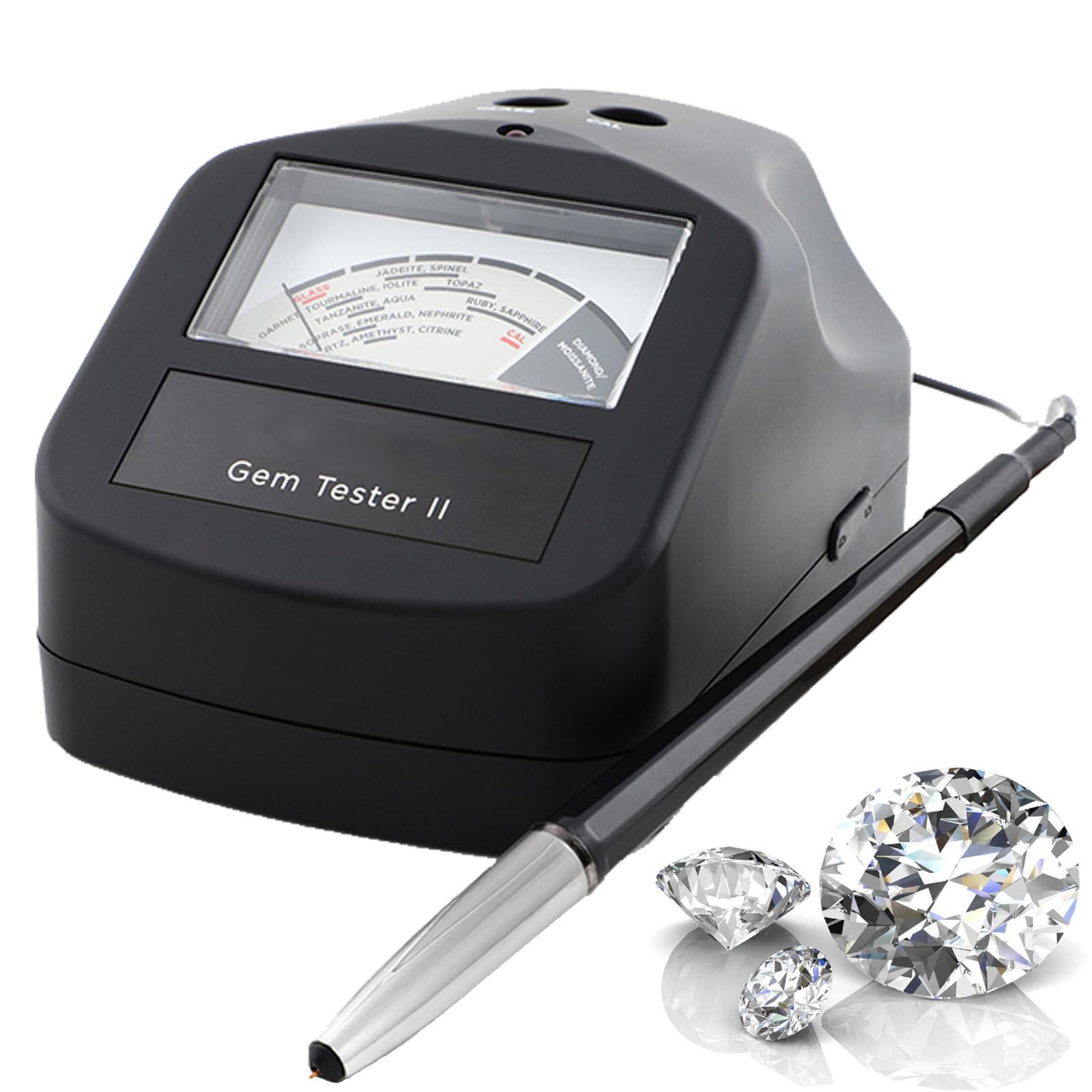 Diamond Tester Pen - Medidor de conductividad térmica para identificar diamantes, moissanitas y piedras preciosas con calibración térmica asistida