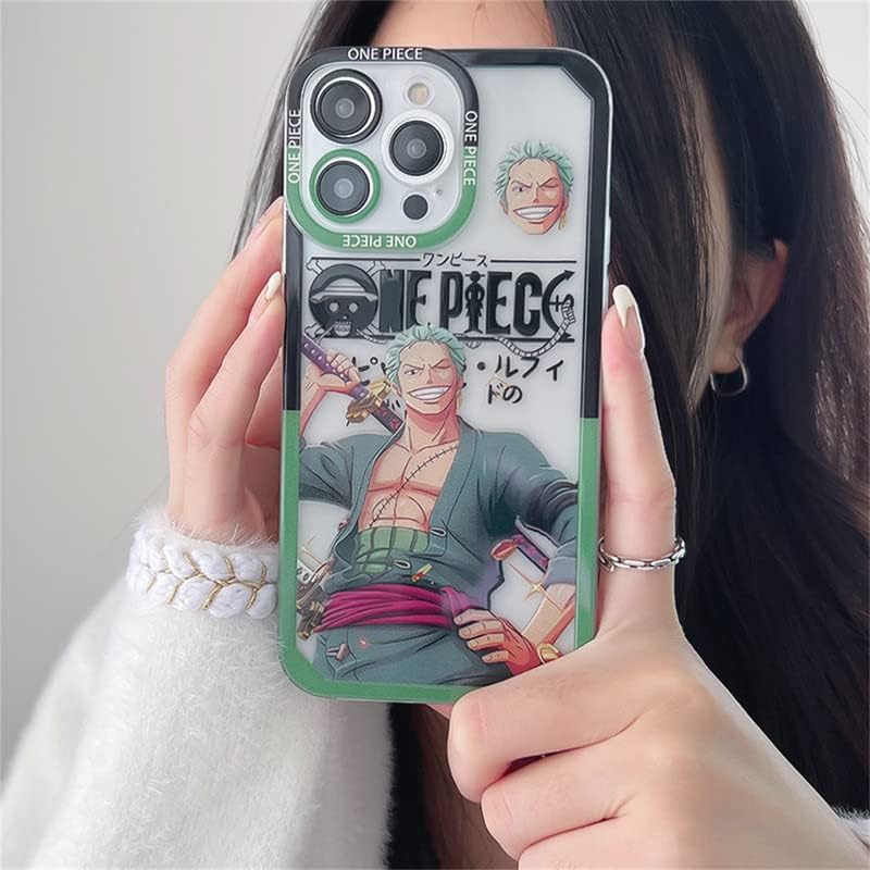 Miniatura 3 de Cool Japan - Funda de anime transparente de dibujos animados compatible con iPhone 12 Pro con patrón de silicona suave de TPU transparente con