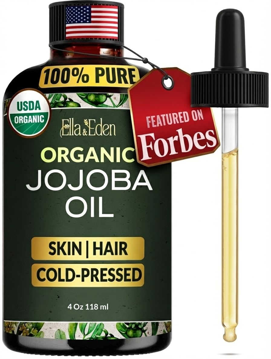 Ella & Eden Organic Jojoba Oil Glass Bottle