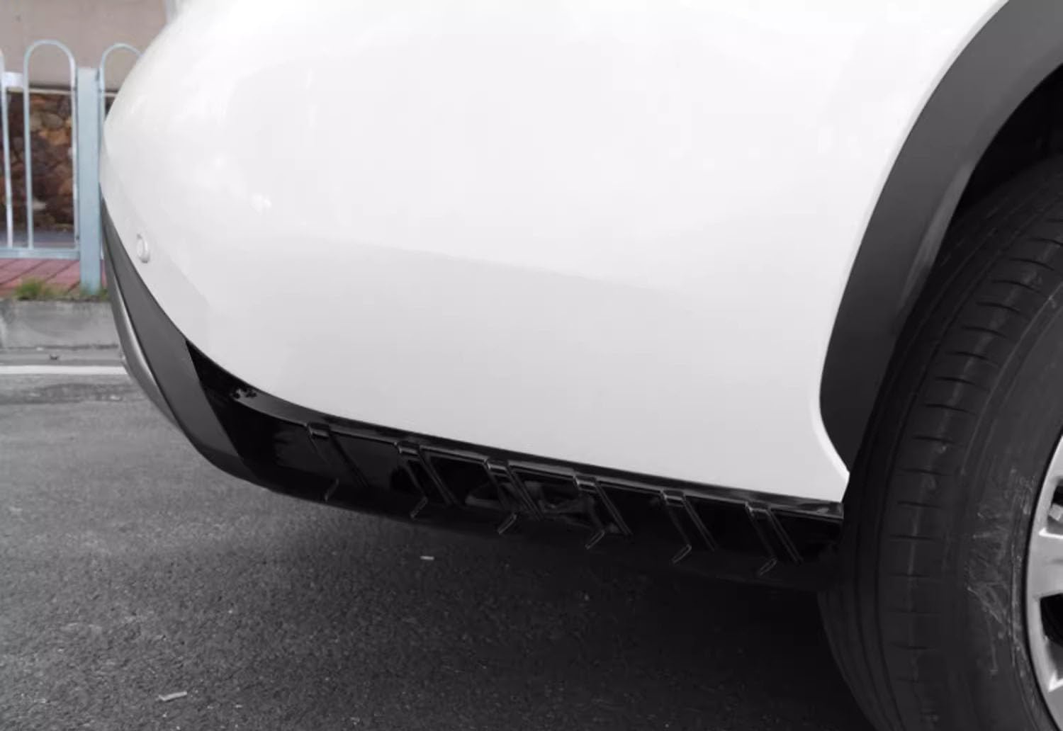 Car Accessories Fit for Toyota Highlander 2020-2026 Rear Bumper Corner Protection Decoration Strip Guard Plate Cover Trim （Black） ABS 2 PCS