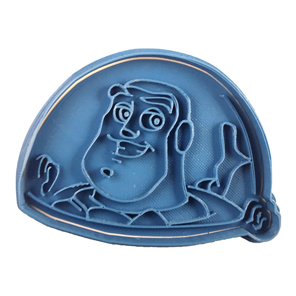 Cuticuter Buzz Cortador de Galletas para Toy Story, azul Imaginext Lightyear Figura Zurg Grande, Juguete para niños +3 años (Mattel HGT34)