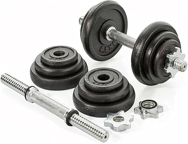 Walgreen® 20kg Dumbbells Set For Men Women - Adjustable Free Hand Weights Dumbbell Excellent for Weight Lifting Body Building Home Gym Training Equipment Barbell Bench Press Exercise