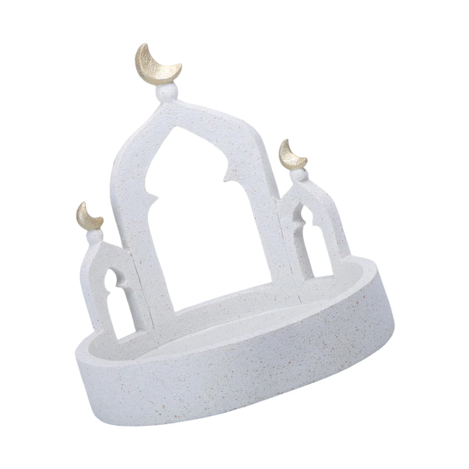 sodeber White Decorative Mosque Tower Islamics Eid Mubaraks Decors Table Ornament Ramadans Home Decorations Storage Box Islamics Mubaraks Decors