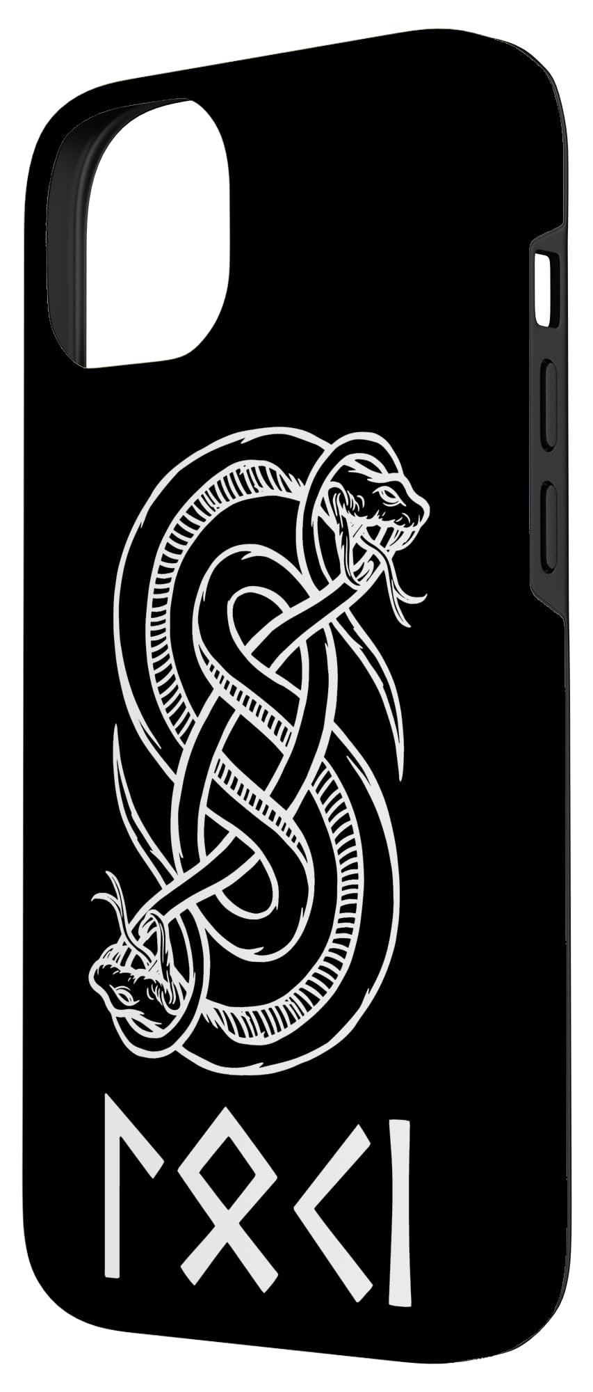 iPhone - 【loki_saki】 Amazon.com: Loki Name in Norse Runes & Snake Symbol Case for