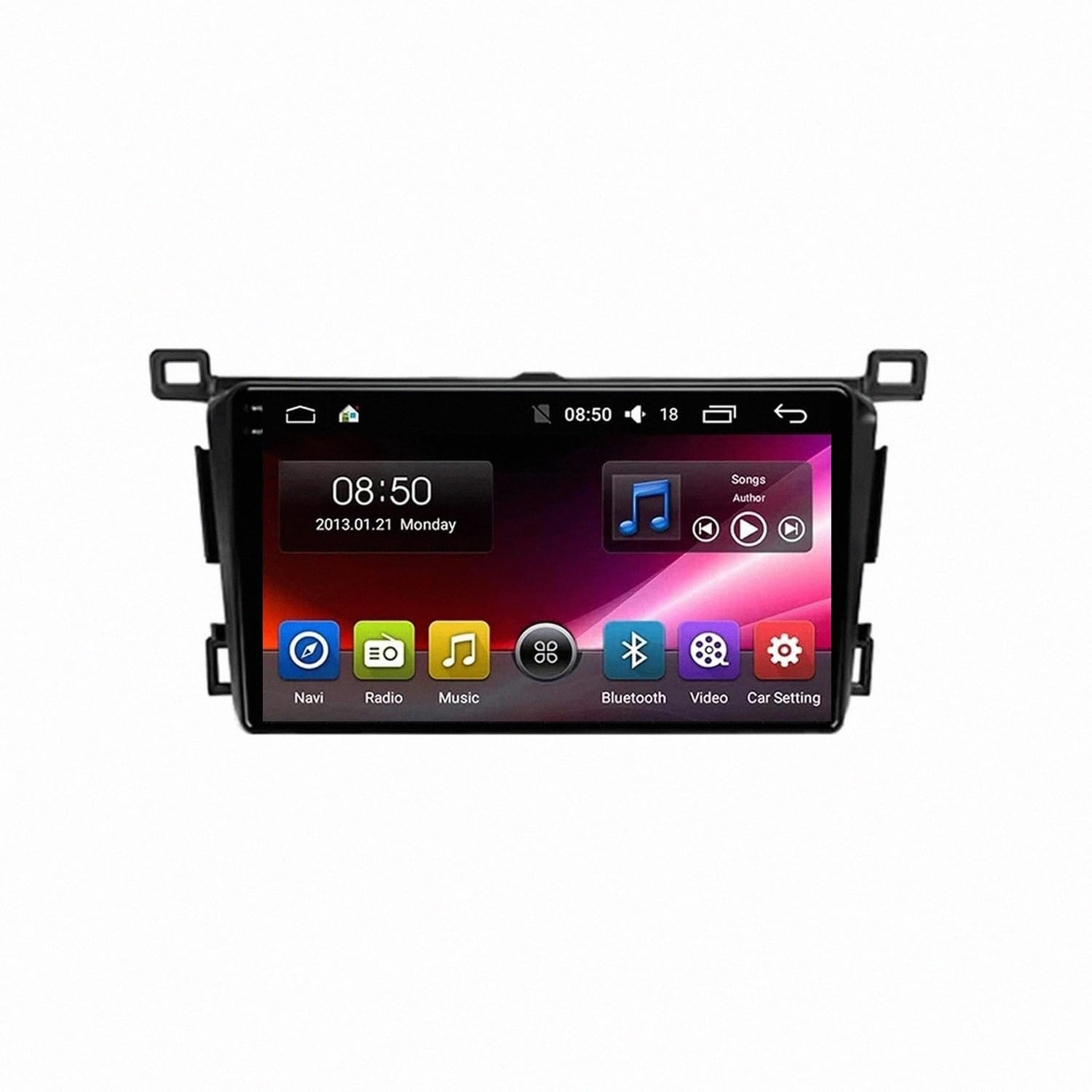 Car Stereo Carplay Radio de Coche para Toyota RAV4 RAV 4 2013-2018 Soporta Bluetooth, Control Volante, USB, WiFi, 4G, Mirror-Link, GPS Navegador/Radio FM, 4 Nuclear 4G+64G