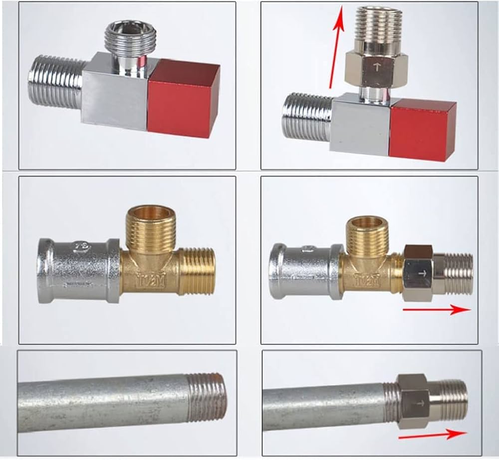 Amazon | チェックバルブ1/2インチ銅ネジチェックバルブ一方向逆