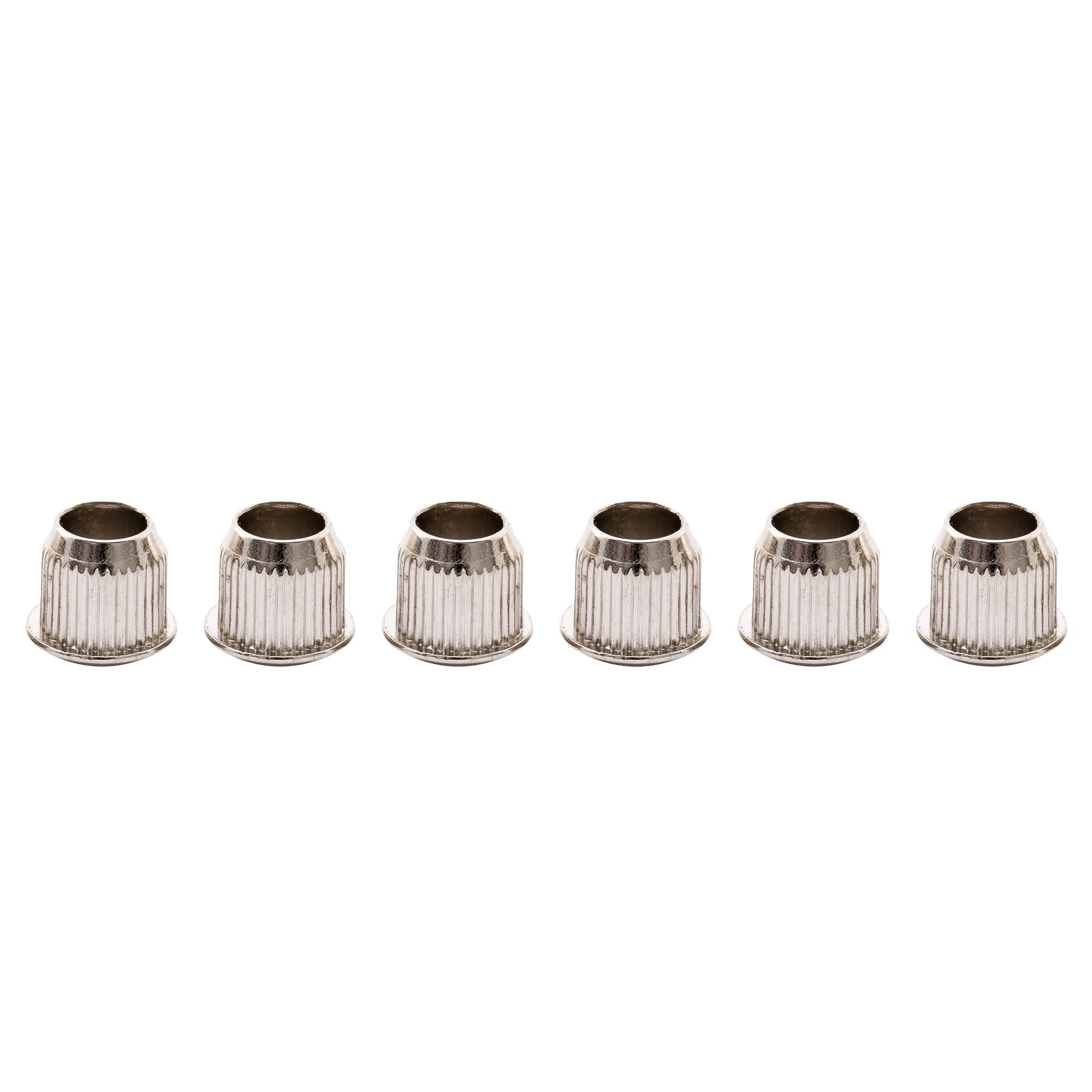 Musiclily Pro 9mm Tulejki Kluczy do Gitary Elektrycznej Vintage Klucze, Nikiel(6szt.)