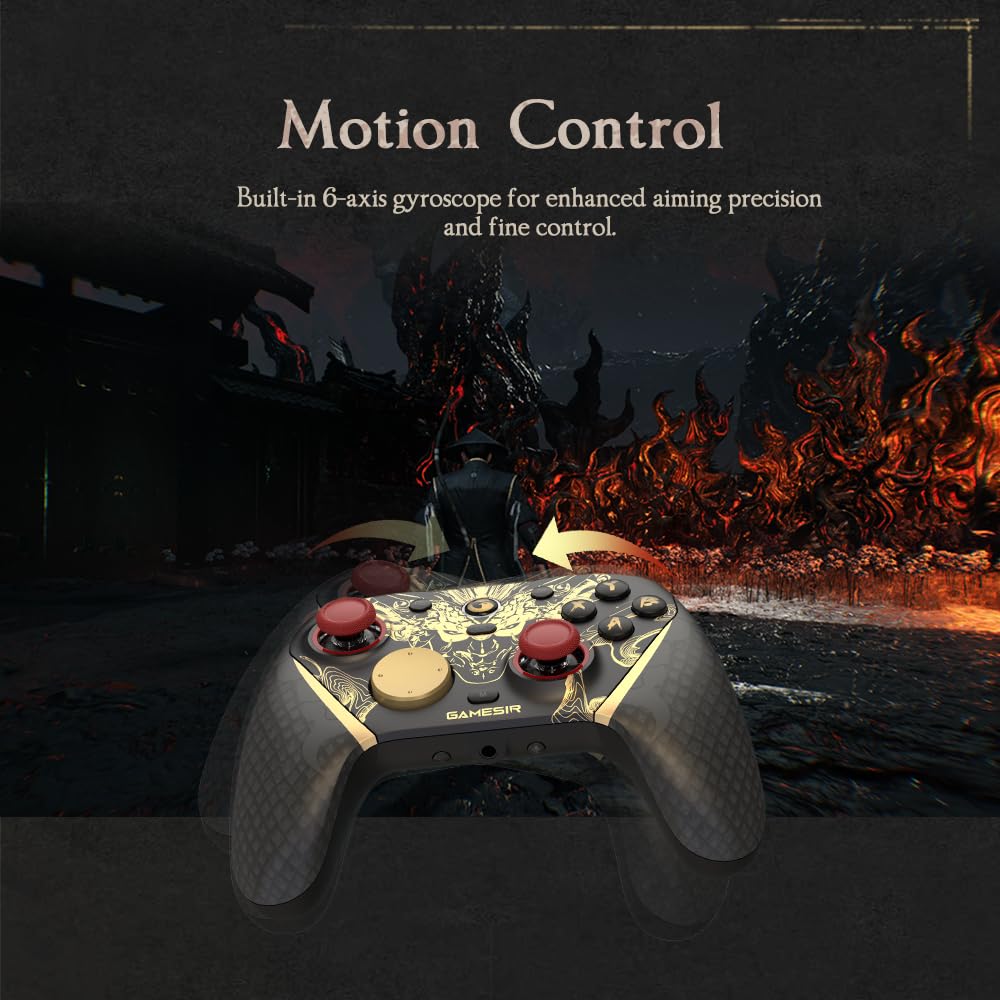 GameSir G7 Pro 8K PC Controller Wireless Esports - 8000Hz Polling, Sticks Mag-Res TMR Gen-2, Tasti Macro, Controllo Movimento - Nioh 3 Edition