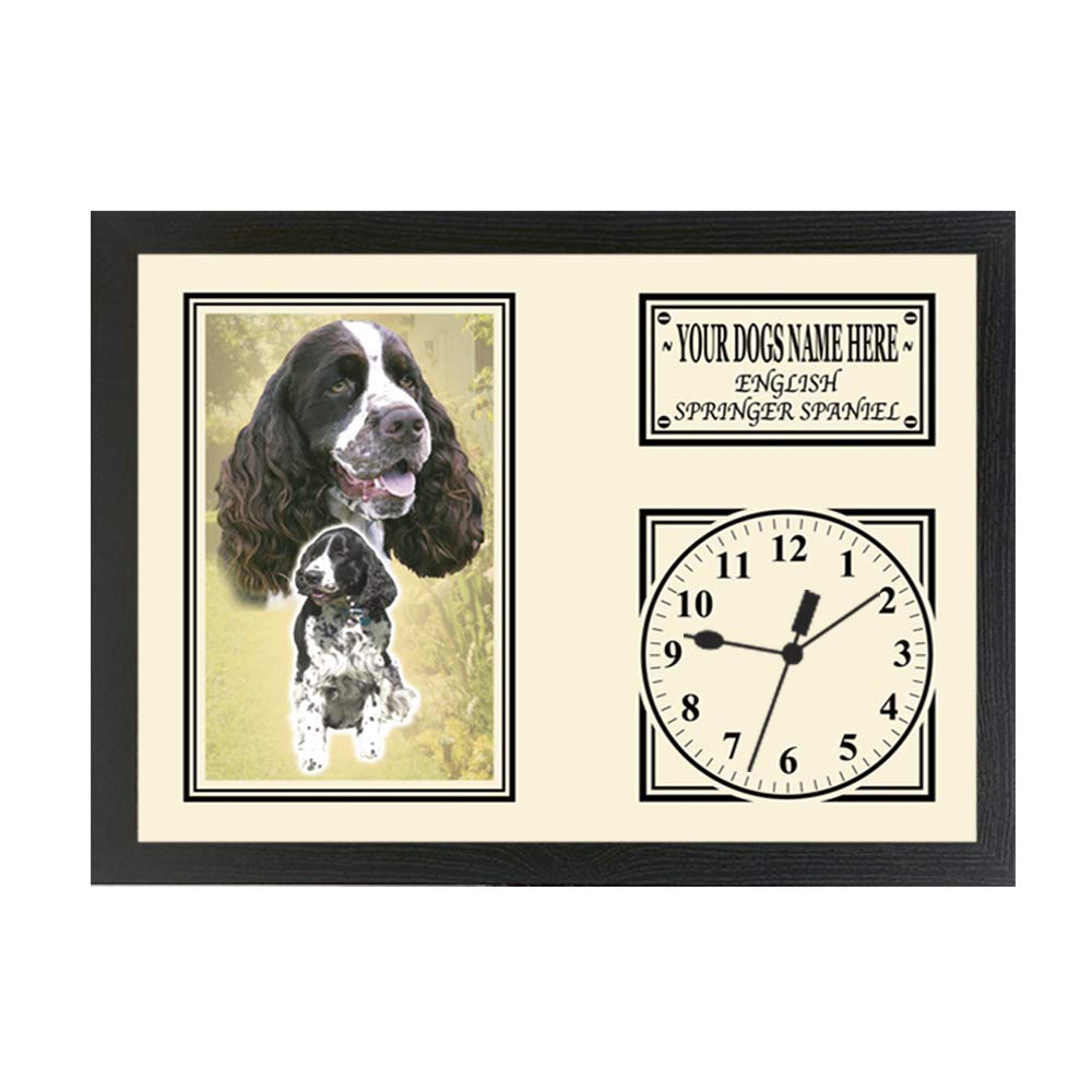 Personalised Gift Products English Springer Spaniel Personalised Dog Breed Gift Clock