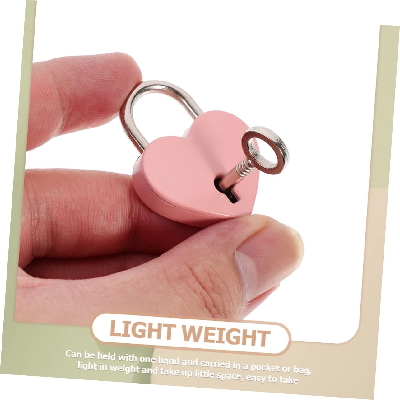 POPETPOP 6Pcs Mini Heart Locks Metal Padlocks with Keys for Jewelry Box Diary and Luggage Cute Decorative Locks