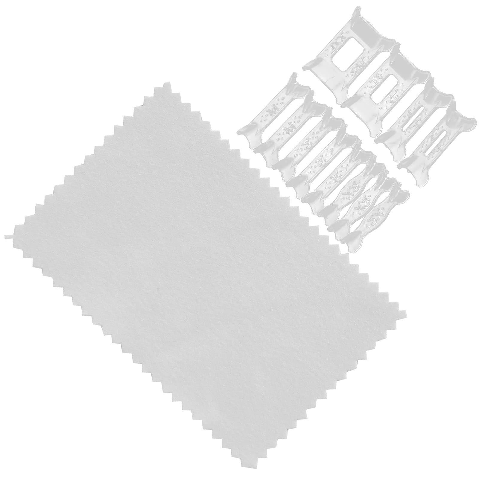 DOUKI KI Ring Size Reducer, Reliable Plastic Jewelry Size Reducer with Cleaning Cloth for Engagement Rings for Wedding Rings