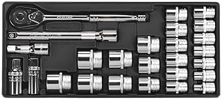 Sealey TBT21 Tool Tray with Socket Set, 1/2
