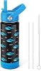 Fimibuke Kids Insulated Water Bottle, 18oz BPA FREE 18/8 Stainless Steel Kids Cup with Straw Travel Tumbler Double Wall Vacuum Leak Proof Toddler Water Bottle for School Boys Girls(1 Pack, Rainbow)