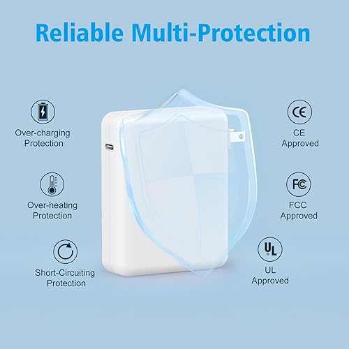 Miniatura 5 de Adaptador de corriente USB C de 140 W para MacBook Pro 16 de 14 pulgadas 2023 2022 2021 M3 M2 M1 PD3.1, MacBook Air 13 15 pulgadas 2022 2023, cable