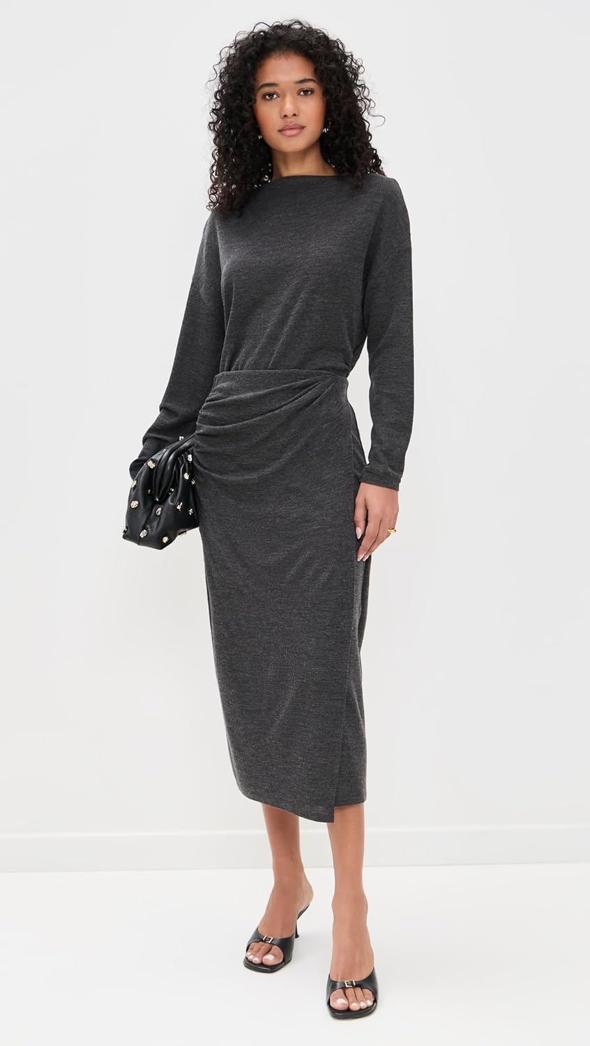 Vince Women's Waist Draped Midi Skirt