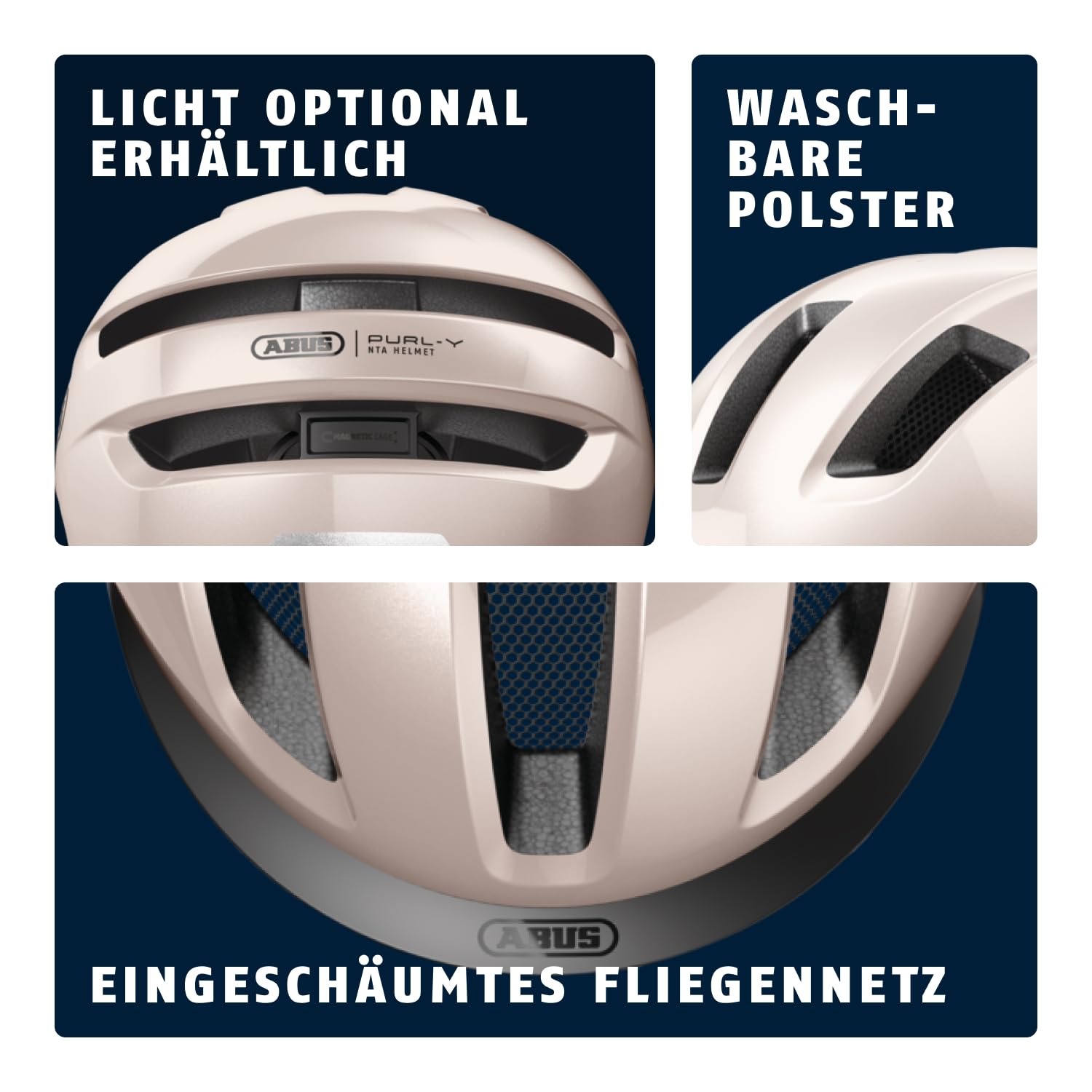 ABUS Fahrradhelm PURL-Y – geeignet für E-Bike und S-Pedelec – stylisher NTA-Schutzhelm für Erwachsene und Jugendliche
