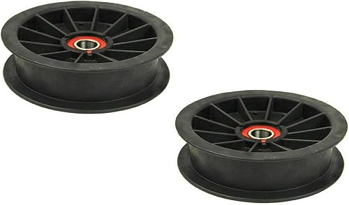 784504 2 Pack de poleas de ralentí planas REPL compatibles con cortacésped Hustler FASTRAK de 5-78 pulgadas de diámetro para otros modelos