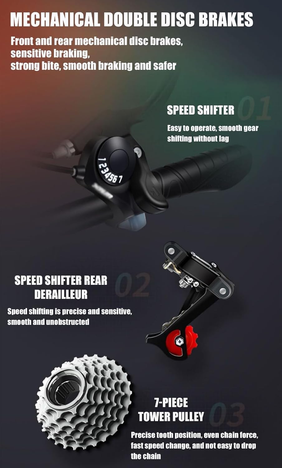 TAXXII 16インチ 20インチ 22インチ 折りたたみ自転車 大人用 7