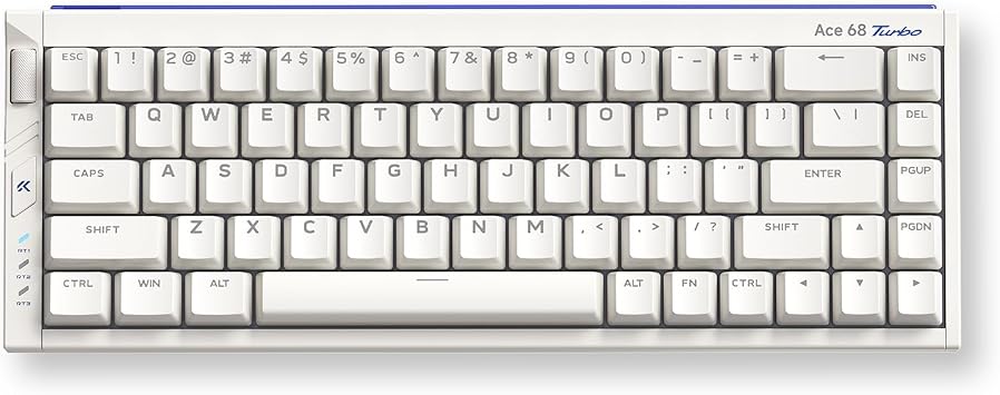MCHOSE Ace68 Turbo HE keyboard 8000Hz Rapid Trigger Nova White