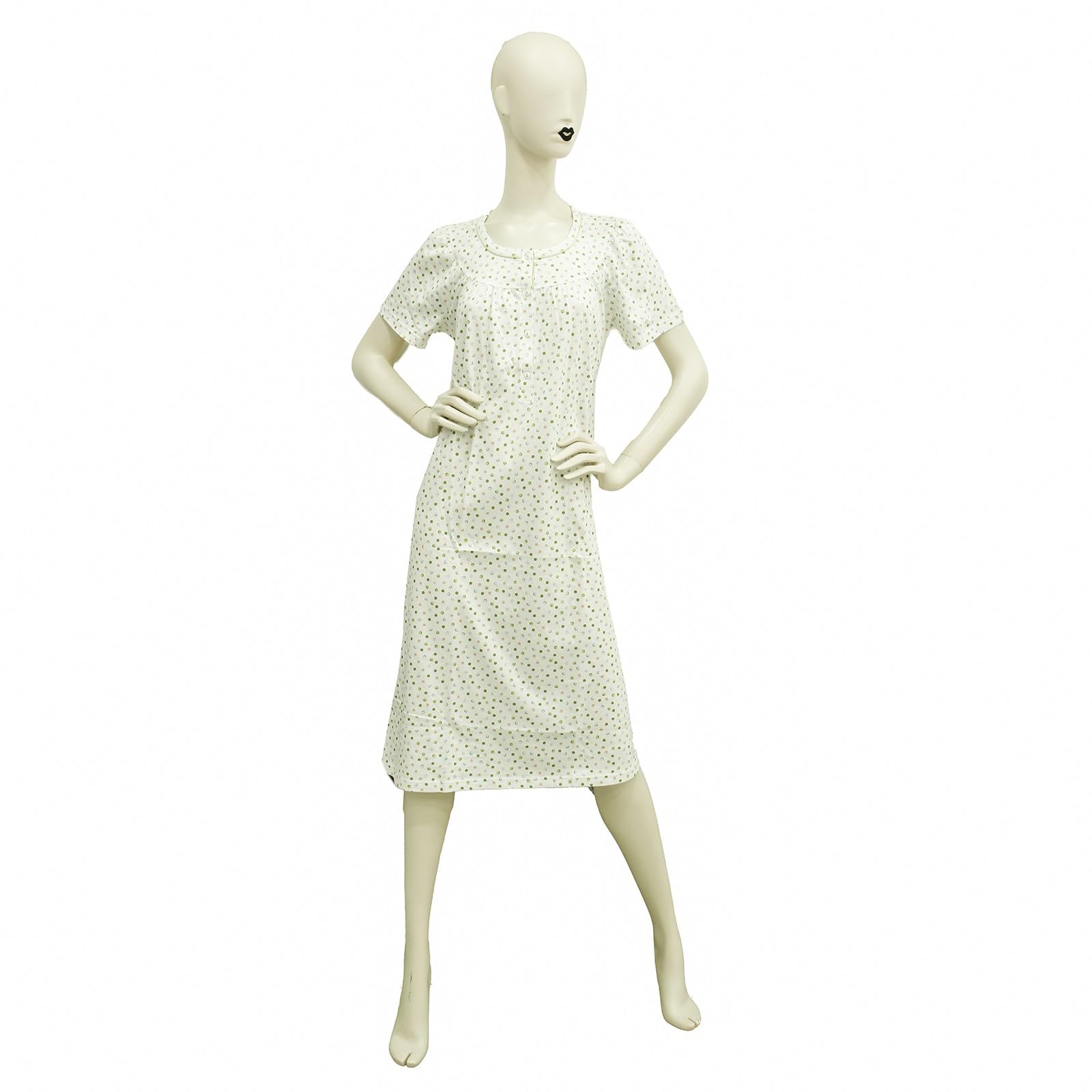Linclalor Camicia da Notte in Puro Cotone Manica a Raglan Art. 175273