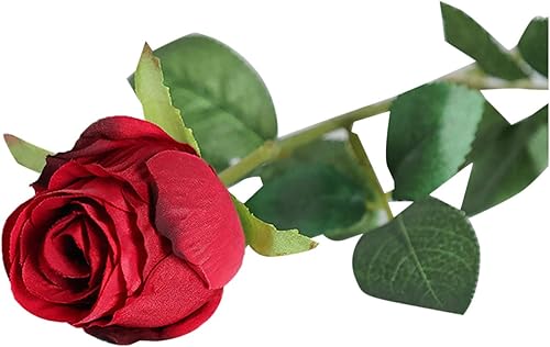 Ramo de flores de rosas sintéticas, tallos largos, flores de seda de rosas artificiales, hojas artificiales, flores, ramas de plantas para cosecha disponible en Yaxa El Salvador