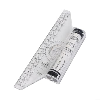 Parallel Roller Ruler 15cm/30cm Transparent Plastic Drafting Tool with Sliding Mechanism for Architects Engineers Artists Drawing Design Angle Measurement15cm