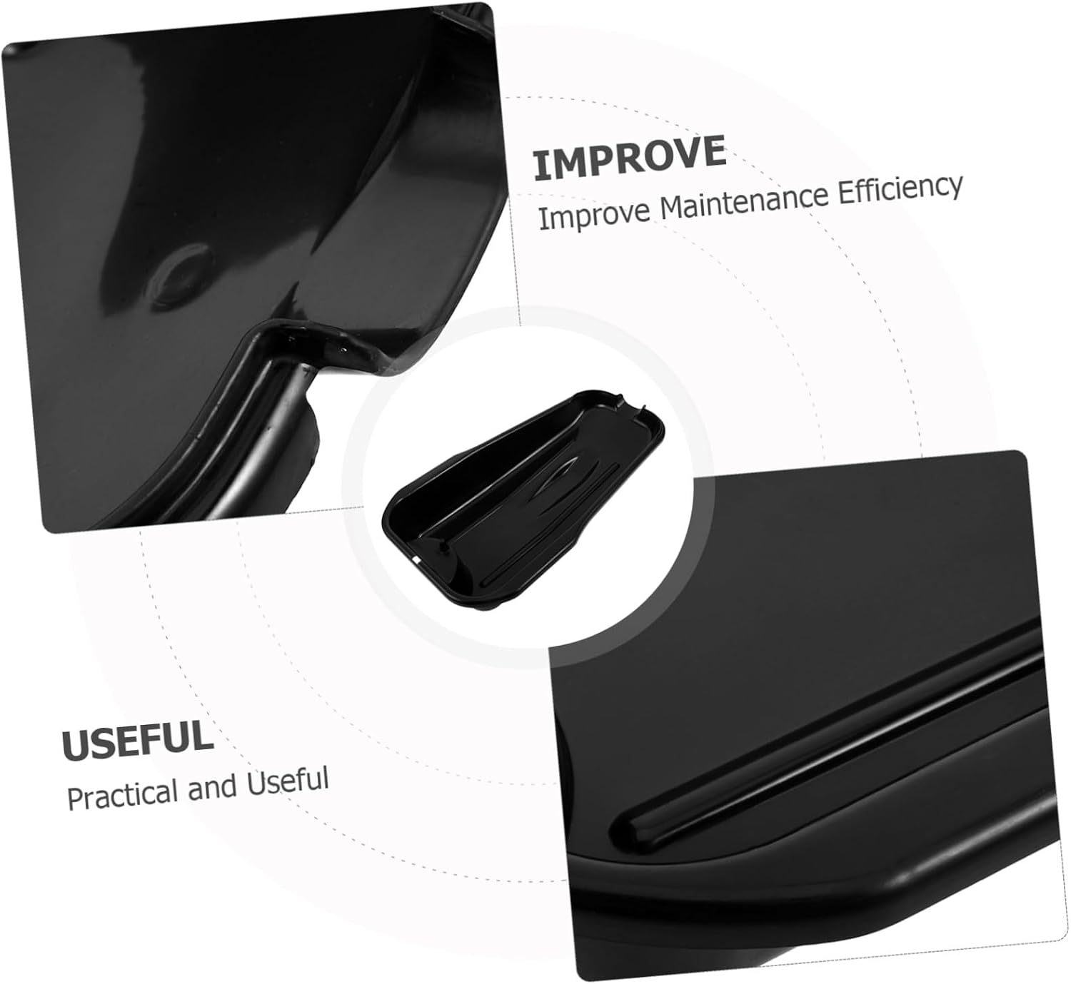 MAGICLULU Portable Plastic Oil Drain Pan for Cars and Motorcycles with Anti-Splash Design, Universal Waste Oil Collector Tray for Garage Auto Maintenance and Outdoor Motorcycle Repair