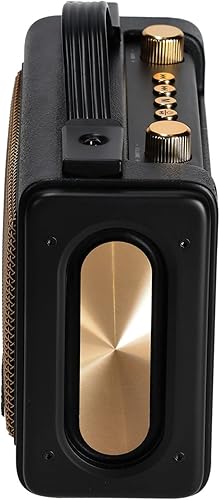 Miniatura 4 de Rockville GlideTone - Altavoz Bluetooth portátil retro, potencia estéreo de 25 W, TWS, controladores de rango completo de 2.5 pulgadas, duración de