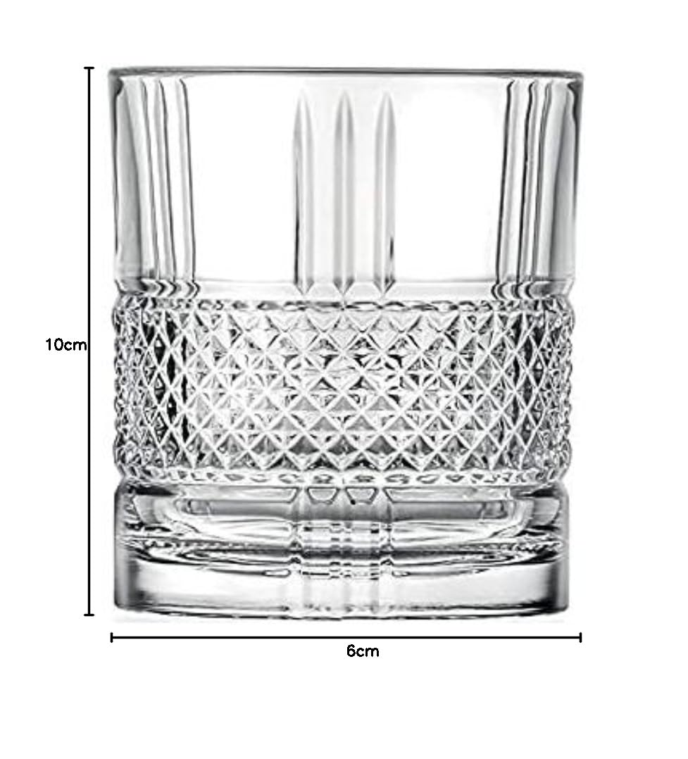 Italian Whiskey Glasses Set - 4 Premium Tumblers -9