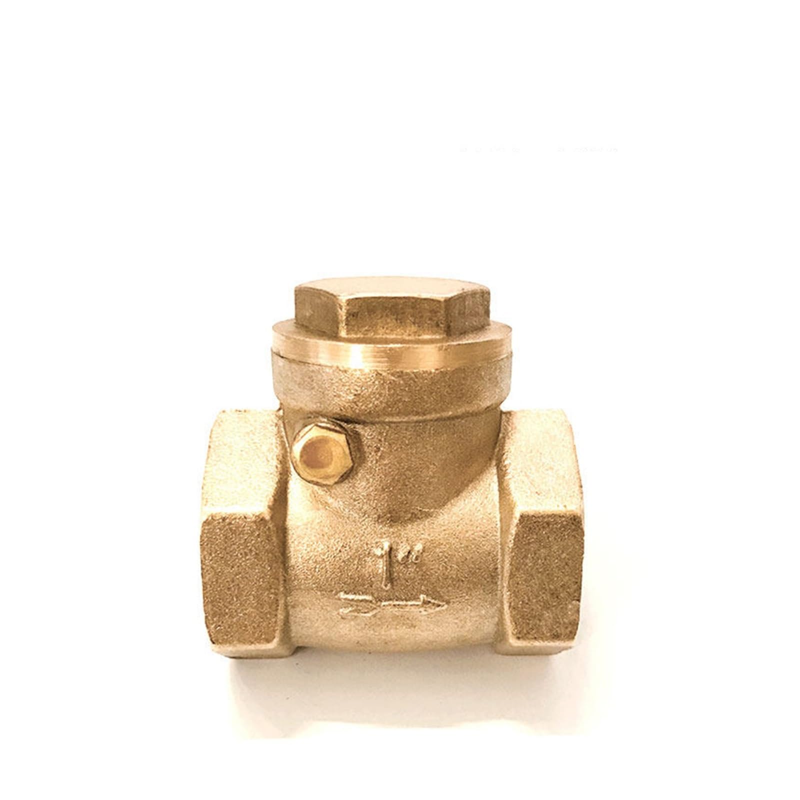 Gwint żeński Mosiężny poziomy zawór zwrotny zapobiegający cofaniu się wody 1/2" 3/4" 1" 2" 3" 4"(3 Inch)