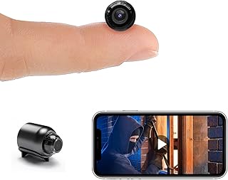 Smallest Wireless WiFi Camera,HD1080P Spy Cameras,Portable Video Recording Live Feed,Baby Monitor,Nanny Cam,Pet Cam with Night Vision,Motion Detection,Cloud Storage for Security with iOS Android APP