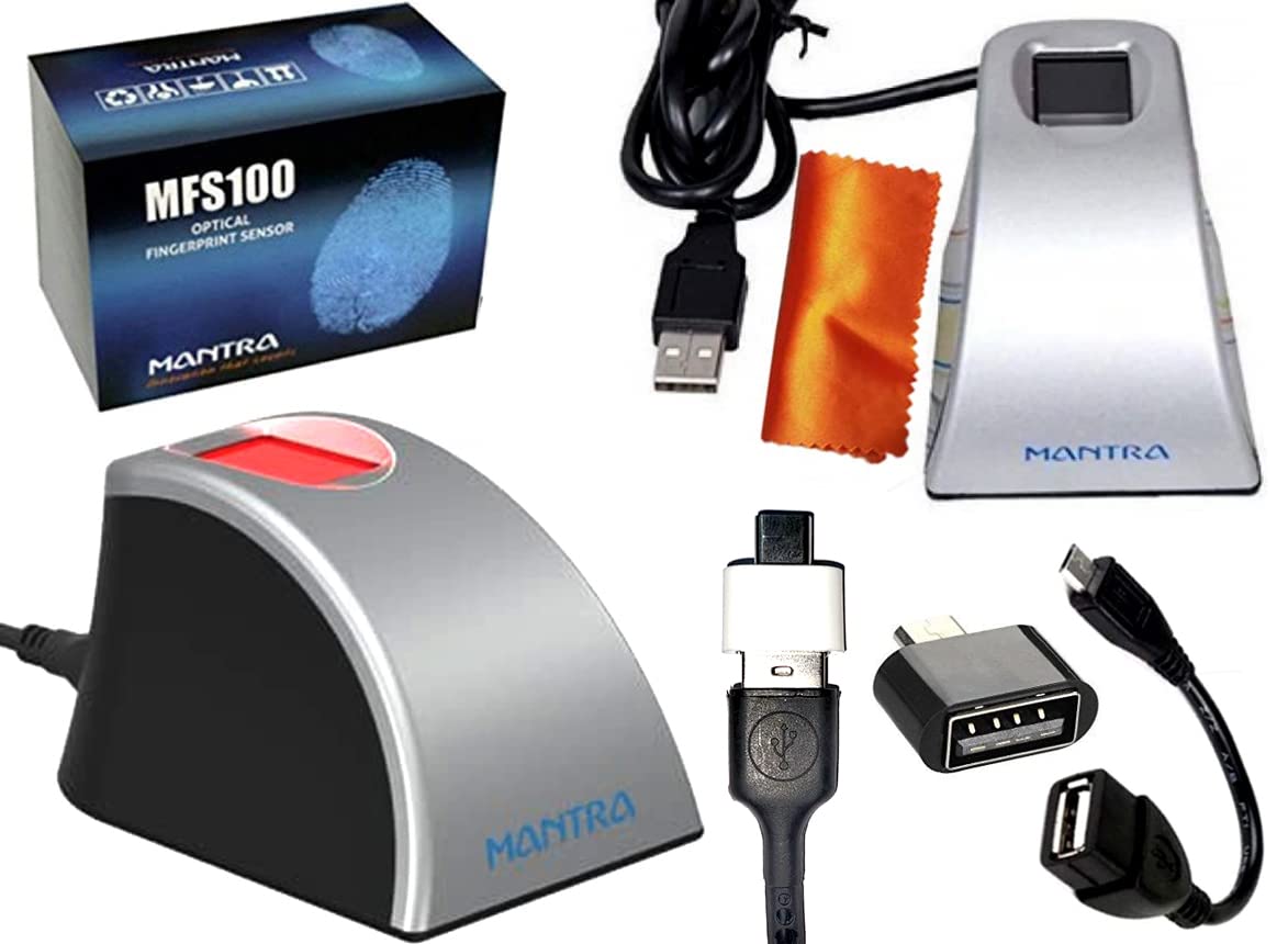 Mantra MFS100 V54/V540 TG with TypeC Connector with OTG Cable with