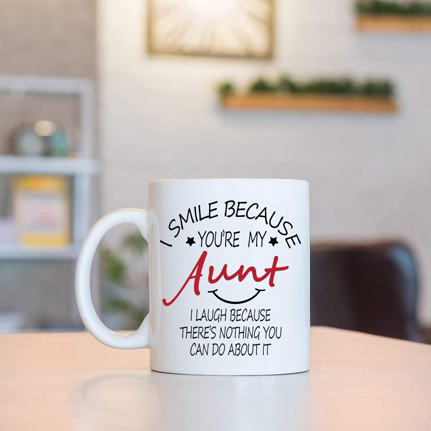 I Smile Because You're My Aunt Mug - 11 Oz with Gift Box - Perfect Auntie Gifts for Mothers Day & Birthdays - Image 3