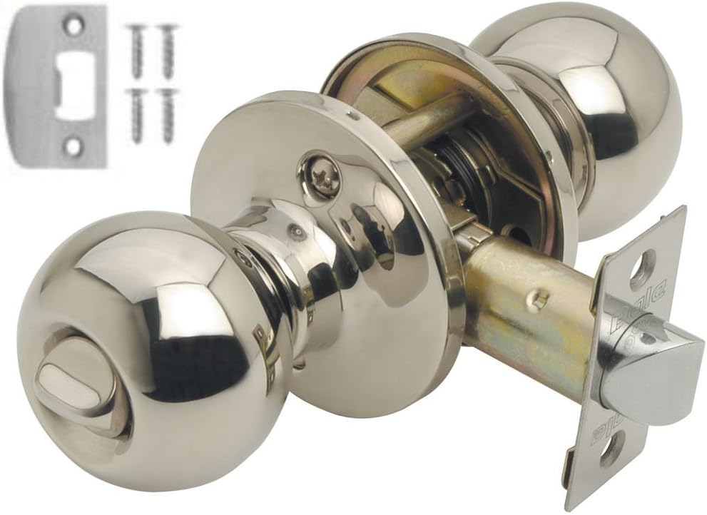 Bala Door Knob - Privacy Set - Polished Stainless Steel