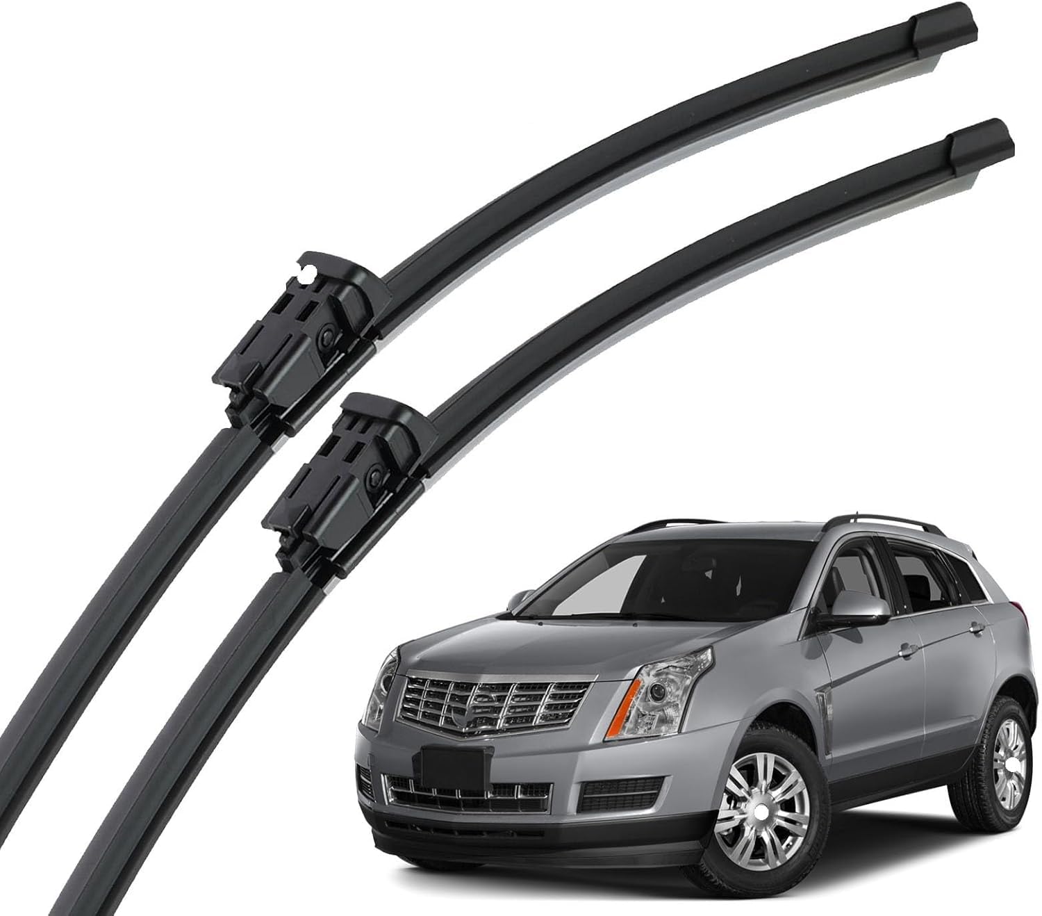 ZhangXD Front Windscreen Wipers For Cadillac SRX 2010-2016, Windshield Window Brush Front Wiper Blades All-Weather Replacement Set Easy Installation