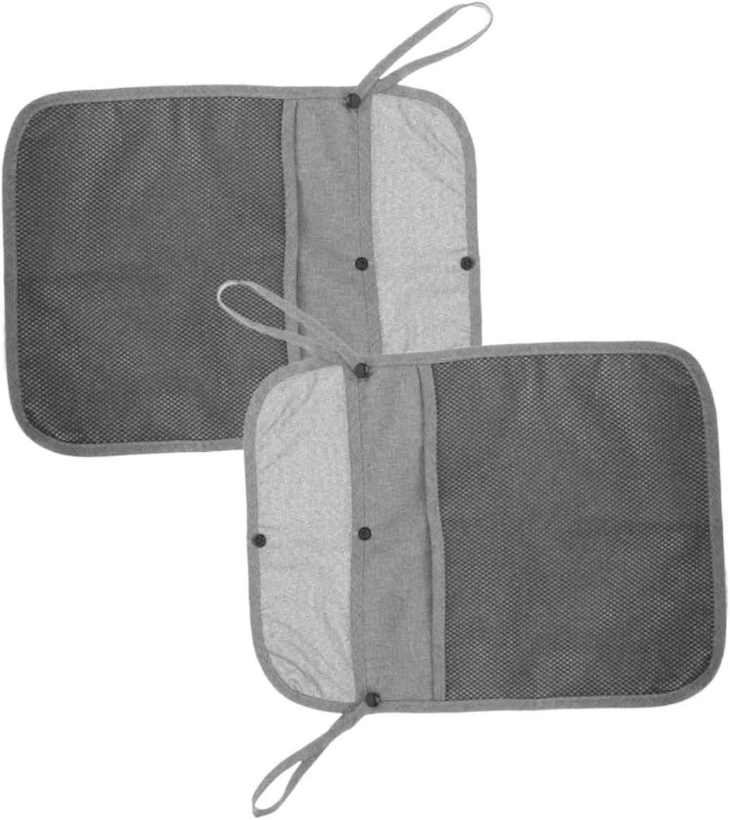 MERRYHAPY 2pcs Fine Mesh Stroller Side Storage Portable Stroller Organizer Diaper Bag Multipurpose Travel Bag