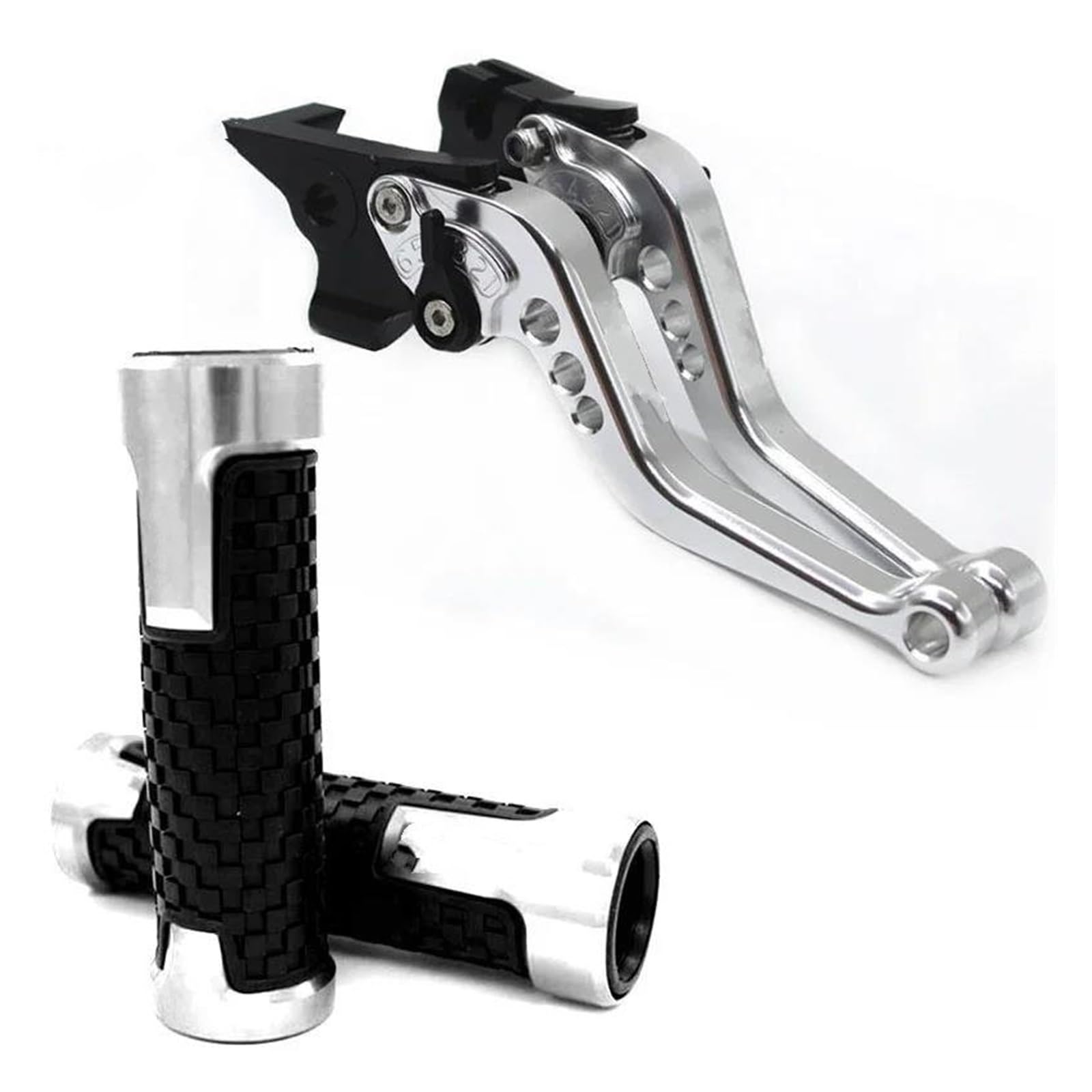Yaxfbrhgc Silver-A For Yamaha Fz6 For Fazer 2004-2010 Motorcycle Brake Clutch Levers Handlebar Handbrake