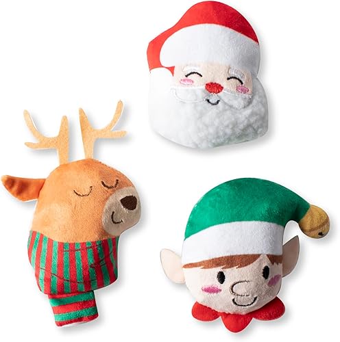 Miniatura 4 de Fringe Studio Juguete de peluche para perro, juego de 3 piezas, Merry Moose-Mas, colección Wagsdale (662024)