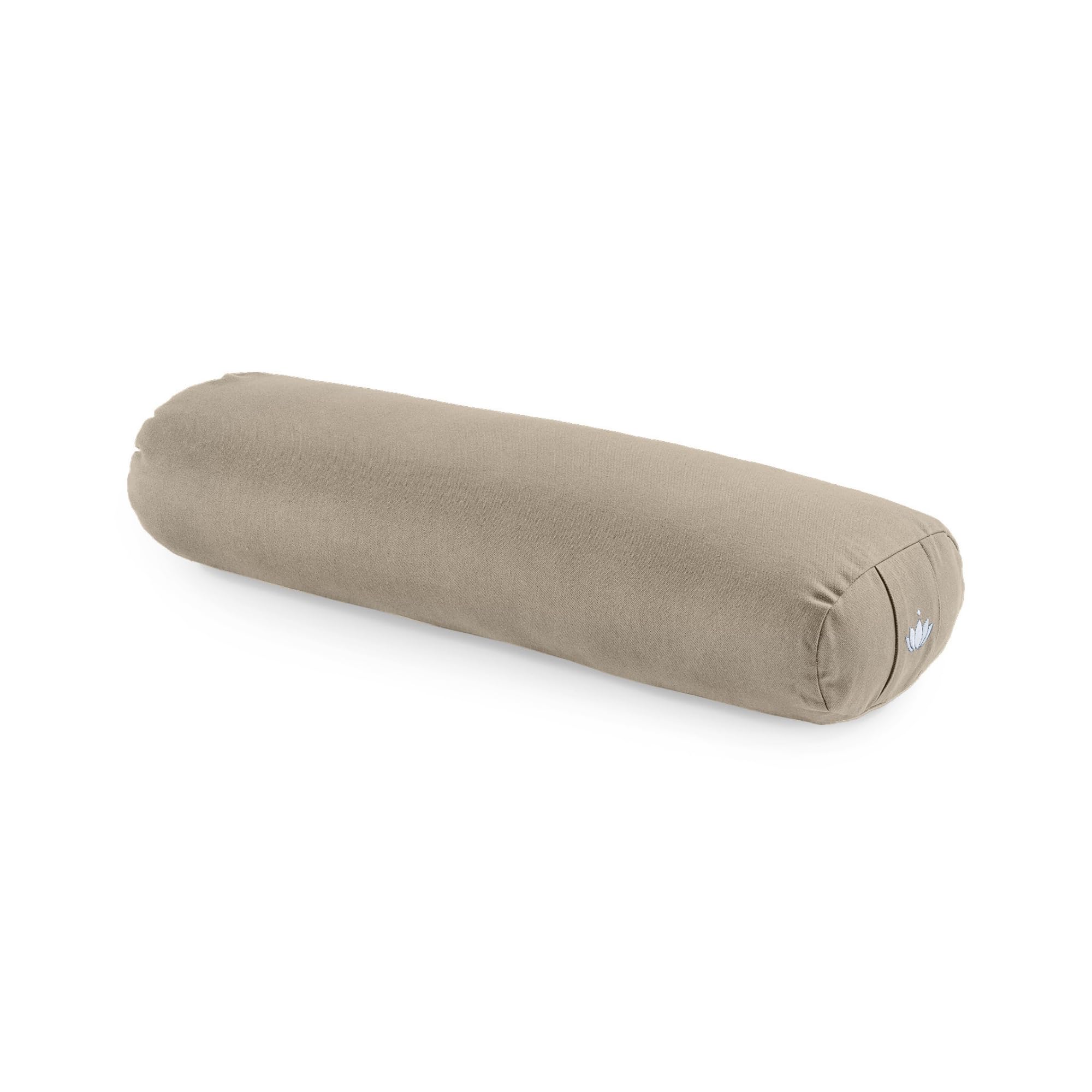 Lotuscrafts Cojín de Yoga para Yin Yoga, Rollo, Funda Lavable de algodón orgánico, cojín con Relleno de ceiba, Rollo de Pilates, cojín de meditación