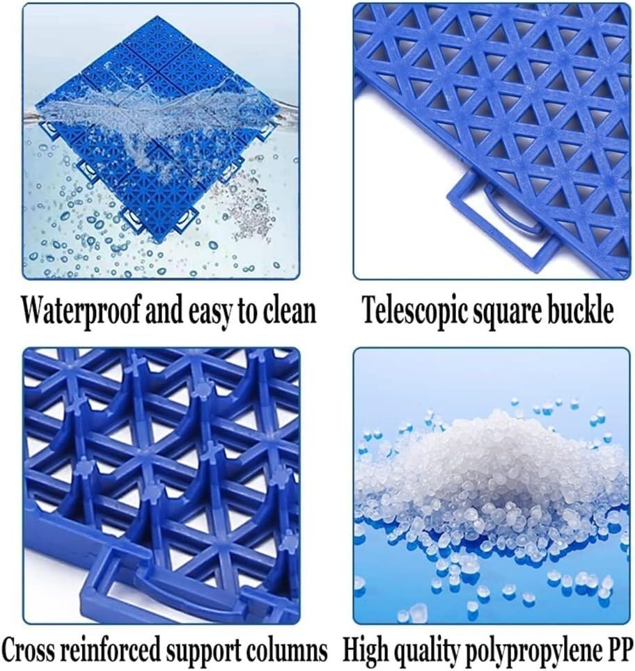 Baldosas modulares entrelazadas de exterior para parques y jardines 5