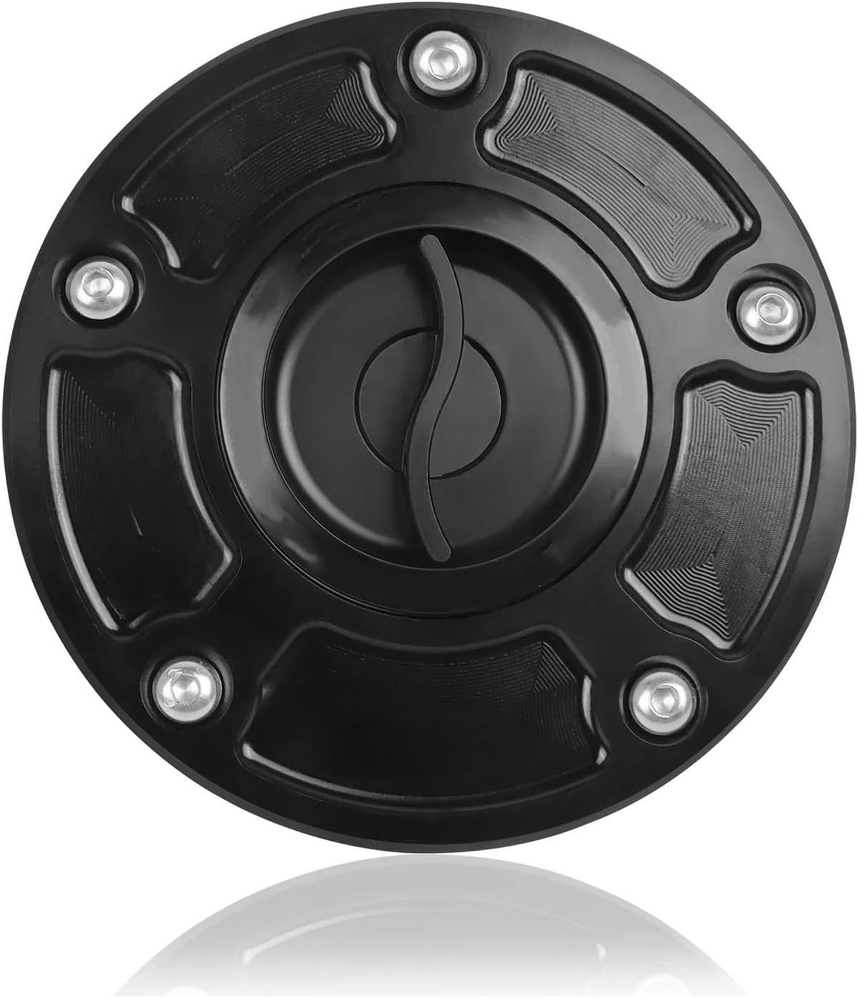 Oil Tank Cover Protector For SUZUKI GSXR 600 750 1000 GSX 650F S1000 250R SV 650 1000 S Keyless Racing Quick Release Tank Fuel Caps Case Gas Cover(Black-S)